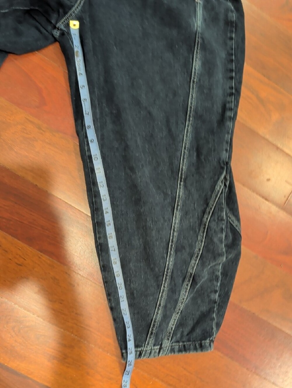We The Free Dark Wash High Waist Barrel Balloon Harem Jeans - Picture 14 of 16